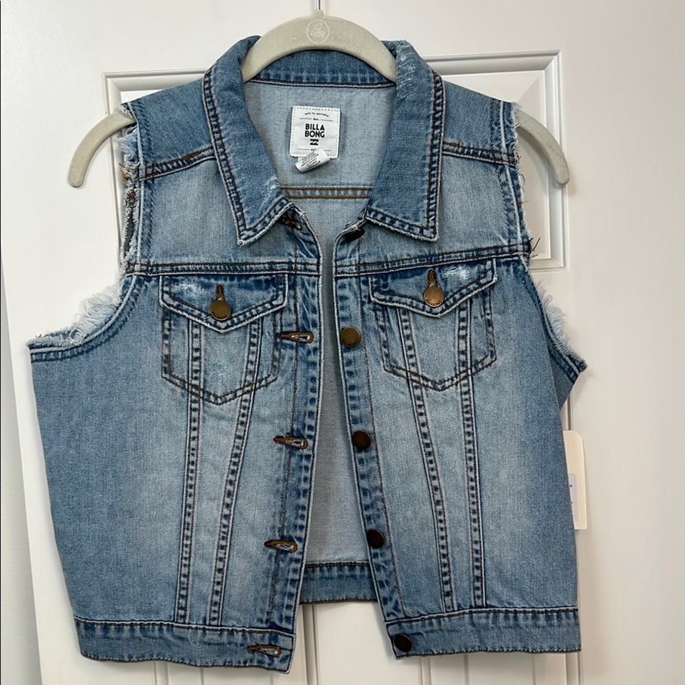 Billabong Blue Denim Jean Vest
